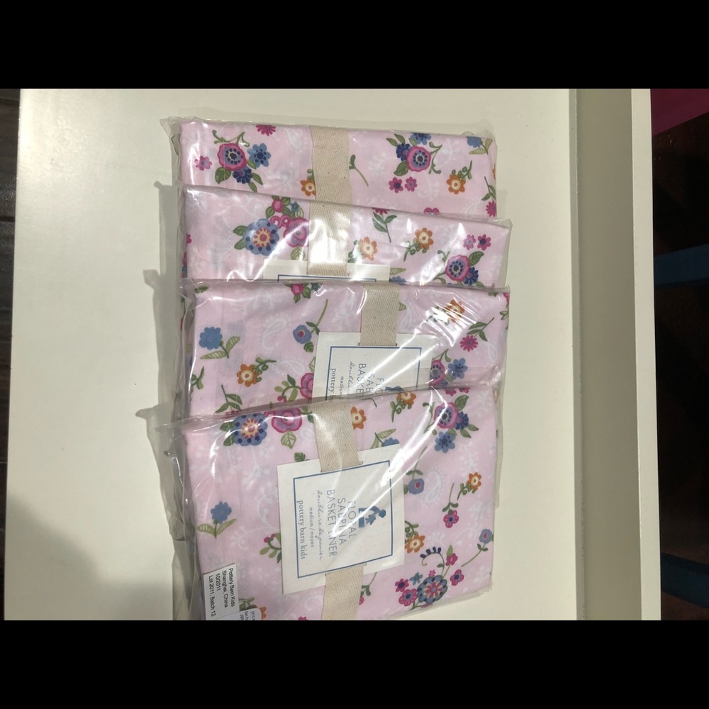 (SOLD) Pottery Barn Kids Sabrina basket liners